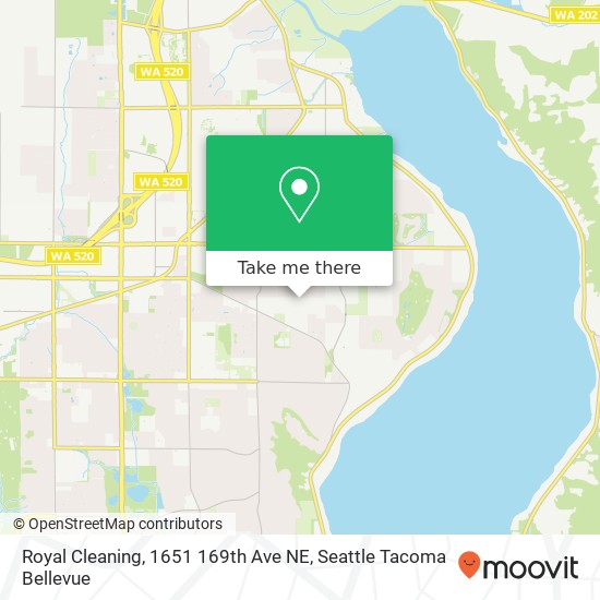 Mapa de Royal Cleaning, 1651 169th Ave NE
