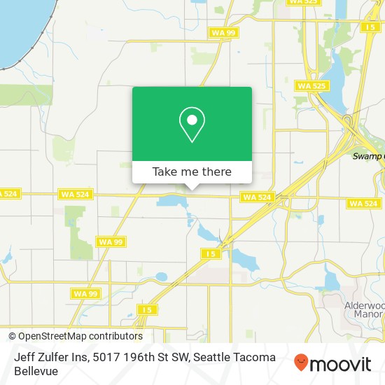 Mapa de Jeff Zulfer Ins, 5017 196th St SW