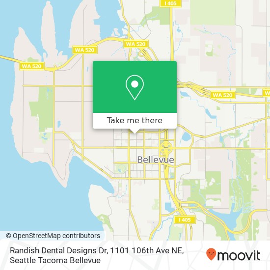 Randish Dental Designs Dr, 1101 106th Ave NE map