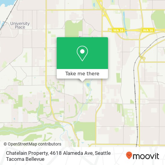 Mapa de Chatelain Property, 4618 Alameda Ave