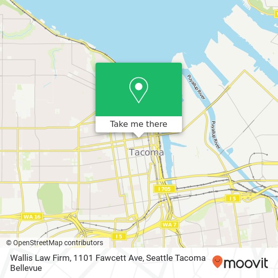 Wallis Law Firm, 1101 Fawcett Ave map