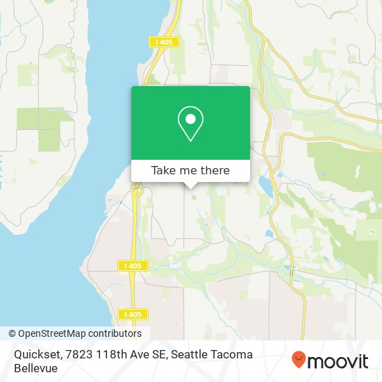 Mapa de Quickset, 7823 118th Ave SE