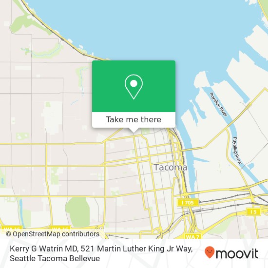 Kerry G Watrin MD, 521 Martin Luther King Jr Way map