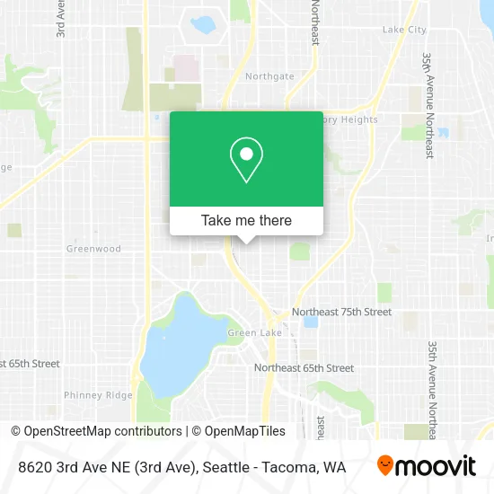 Mapa de 8620 3rd Ave NE