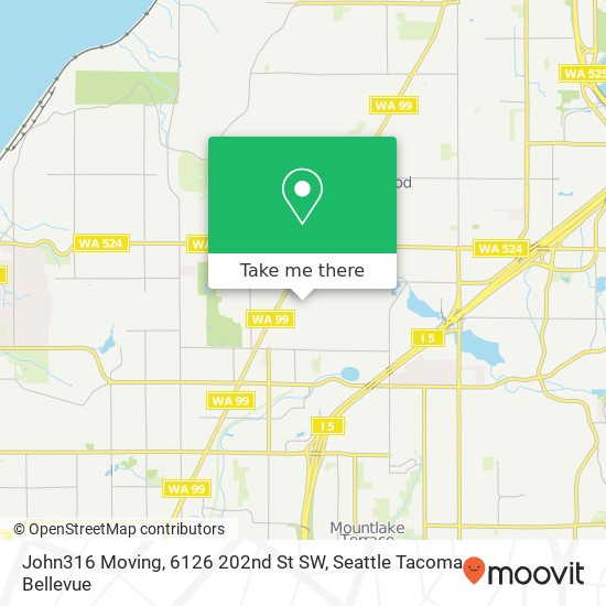 Mapa de John316 Moving, 6126 202nd St SW