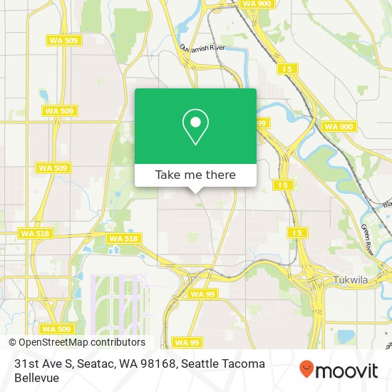 Mapa de 31st Ave S, Seatac, WA 98168