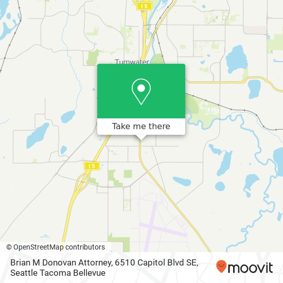 Mapa de Brian M Donovan Attorney, 6510 Capitol Blvd SE