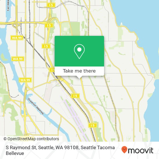 S Raymond St, Seattle, WA 98108 map