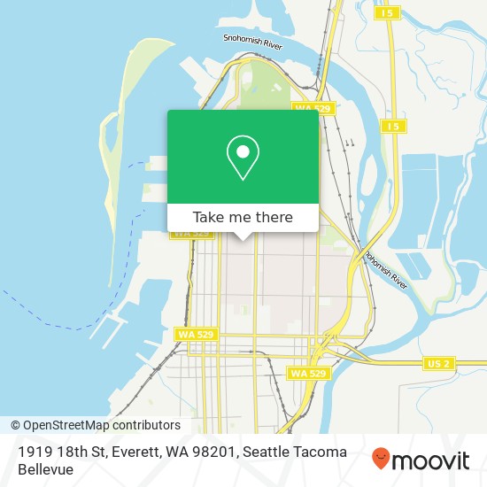 Mapa de 1919 18th St, Everett, WA 98201