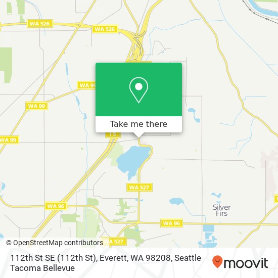 Mapa de 112th St SE (112th St), Everett, WA 98208