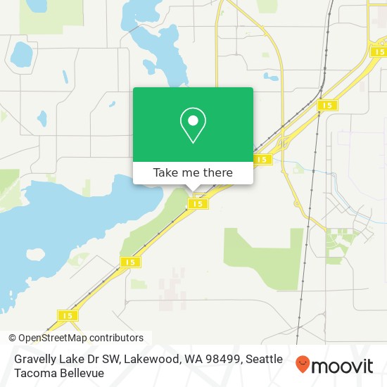 Gravelly Lake Dr SW, Lakewood, WA 98499 map