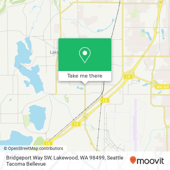 Bridgeport Way SW, Lakewood, WA 98499 map