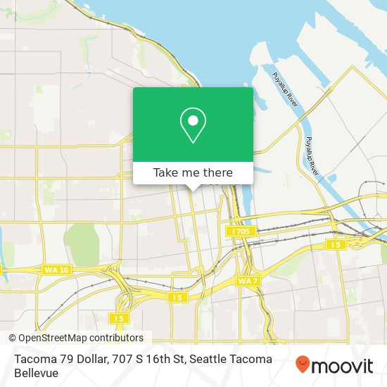 Tacoma 79 Dollar, 707 S 16th St map