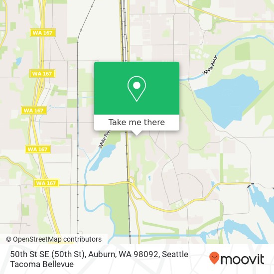 Mapa de 50th St SE (50th St), Auburn, WA 98092