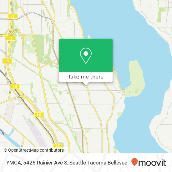 Mapa de YMCA, 5425 Rainier Ave S