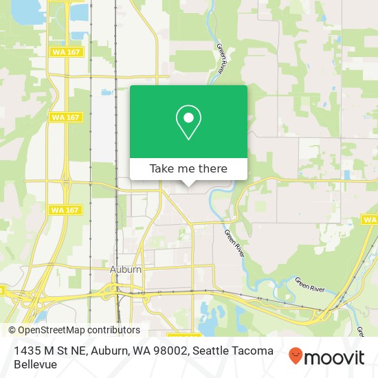 Mapa de 1435 M St NE, Auburn, WA 98002