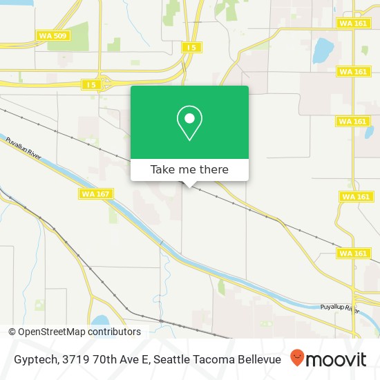 Mapa de Gyptech, 3719 70th Ave E