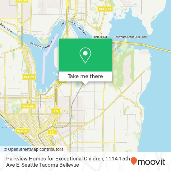 Mapa de Parkview Homes for Exceptional Children, 1114 15th Ave E