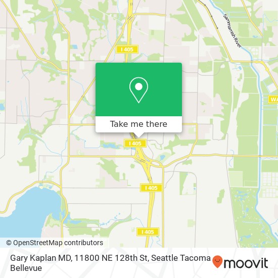 Mapa de Gary Kaplan MD, 11800 NE 128th St