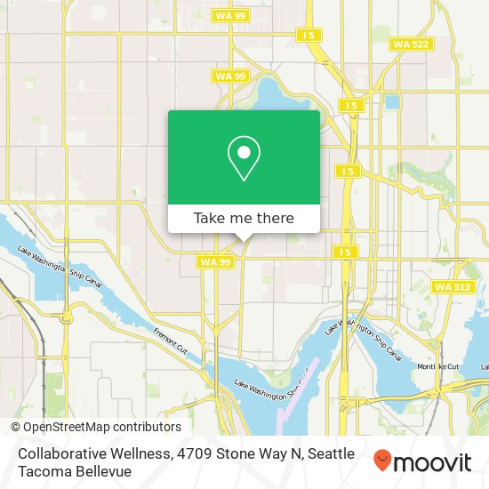 Mapa de Collaborative Wellness, 4709 Stone Way N