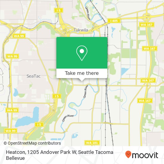 Heatcon, 1205 Andover Park W map
