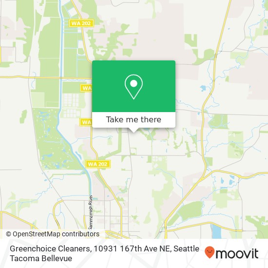 Mapa de Greenchoice Cleaners, 10931 167th Ave NE