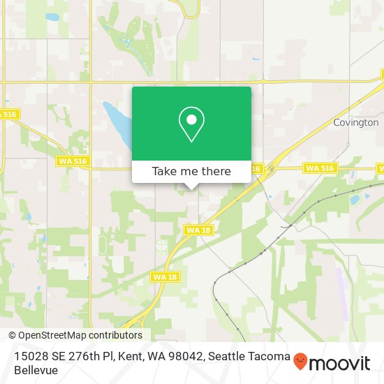 Mapa de 15028 SE 276th Pl, Kent, WA 98042