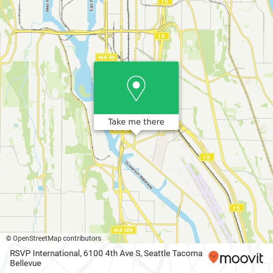 Mapa de RSVP International, 6100 4th Ave S