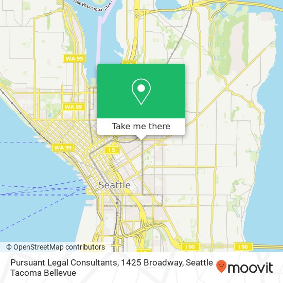 Mapa de Pursuant Legal Consultants, 1425 Broadway