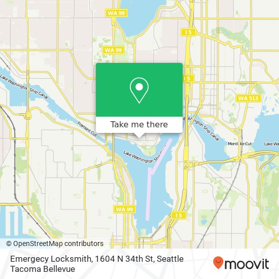 Emergecy Locksmith, 1604 N 34th St map