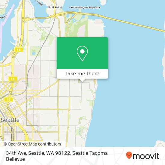 Mapa de 34th Ave, Seattle, WA 98122