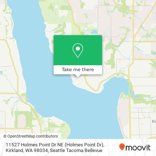 Mapa de 11527 Holmes Point Dr NE (Holmes Point Dr), Kirkland, WA 98034