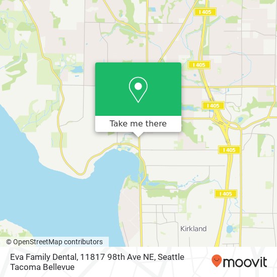 Mapa de Eva Family Dental, 11817 98th Ave NE