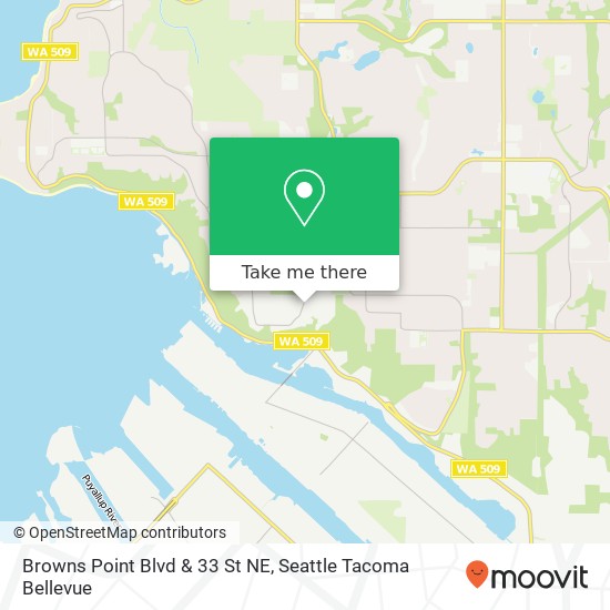 Browns Point Blvd & 33 St NE map