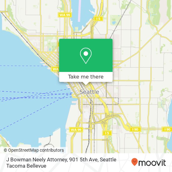 J Bowman Neely Attorney, 901 5th Ave map