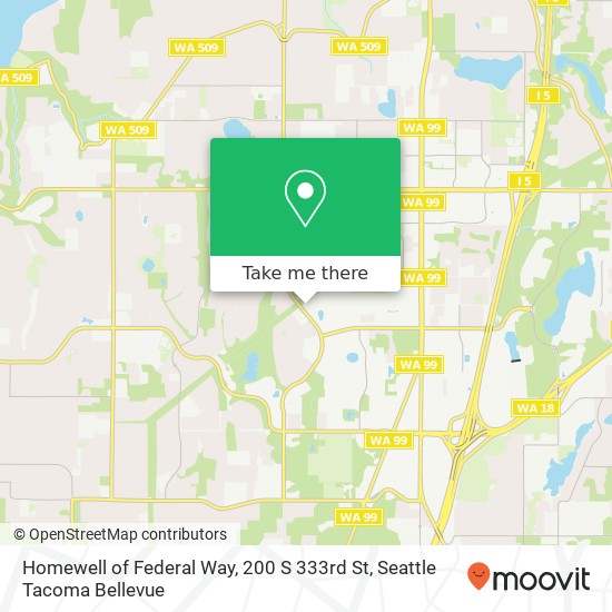 Homewell of Federal Way, 200 S 333rd St map