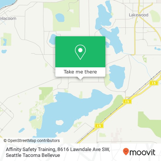 Affinity Safety Training, 8616 Lawndale Ave SW map