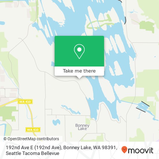 Mapa de 192nd Ave E (192nd Ave), Bonney Lake, WA 98391