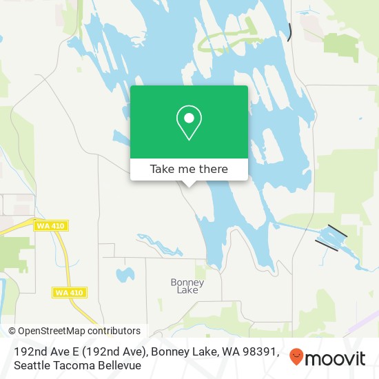 Mapa de 192nd Ave E (192nd Ave), Bonney Lake, WA 98391