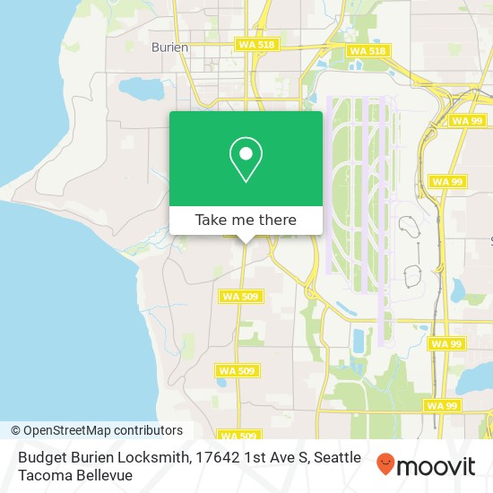 Budget Burien Locksmith, 17642 1st Ave S map