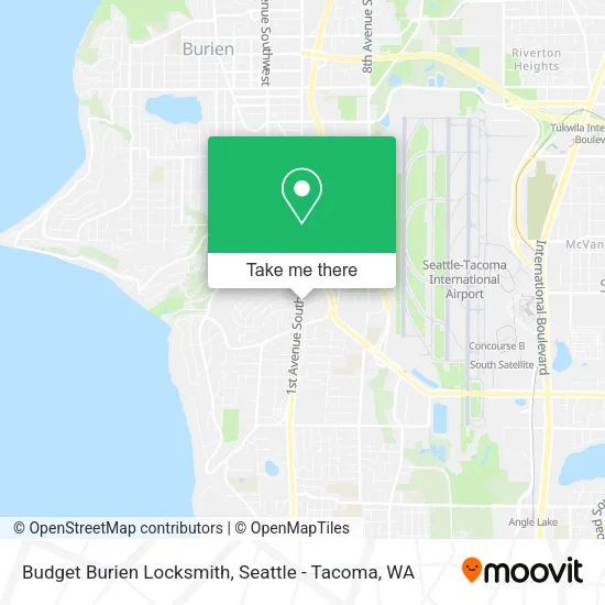 Budget Burien Locksmith map