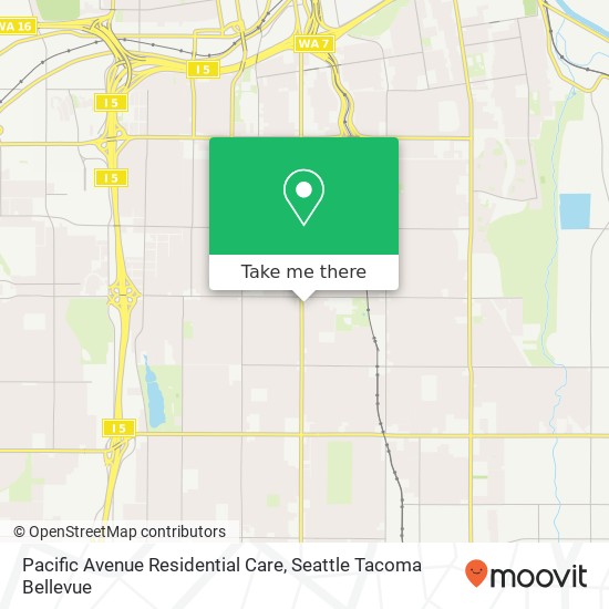 Pacific Avenue Residential Care map