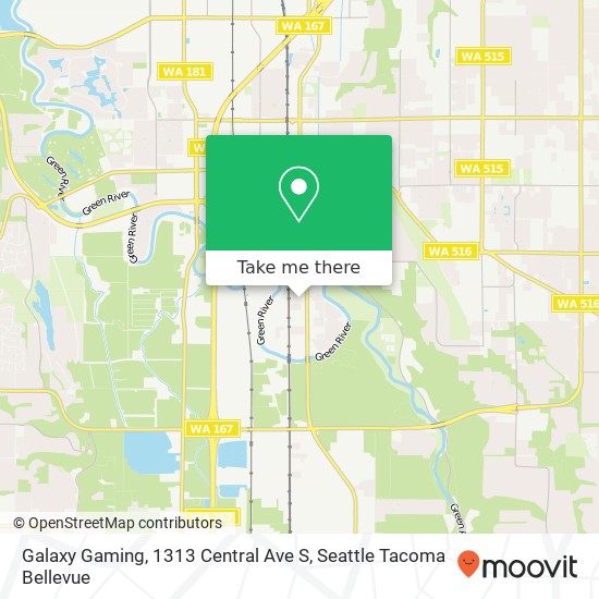 Galaxy Gaming, 1313 Central Ave S map