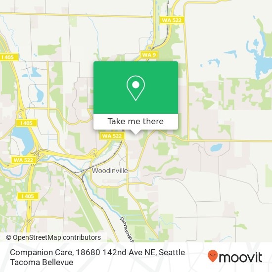 Companion Care, 18680 142nd Ave NE map