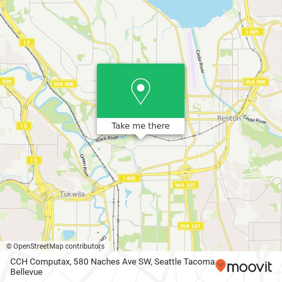 Mapa de CCH Computax, 580 Naches Ave SW