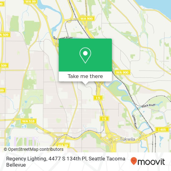 Mapa de Regency Lighting, 4477 S 134th Pl