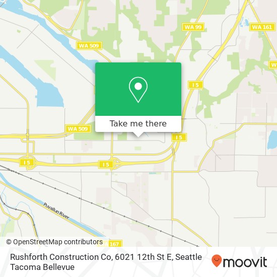 Mapa de Rushforth Construction Co, 6021 12th St E