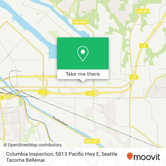 Columbia Inspection, 5013 Pacific Hwy E map