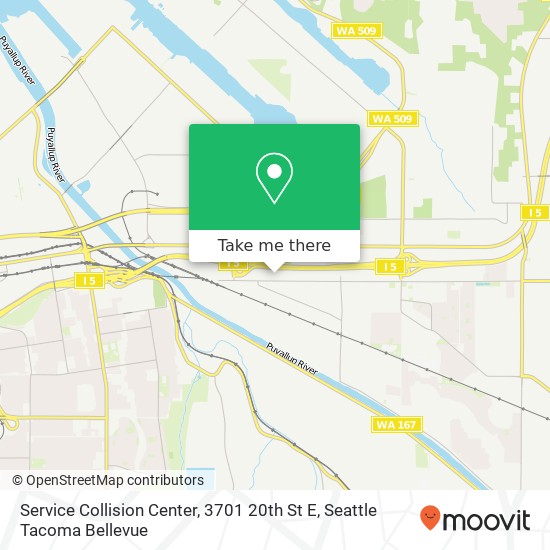 Service Collision Center, 3701 20th St E map