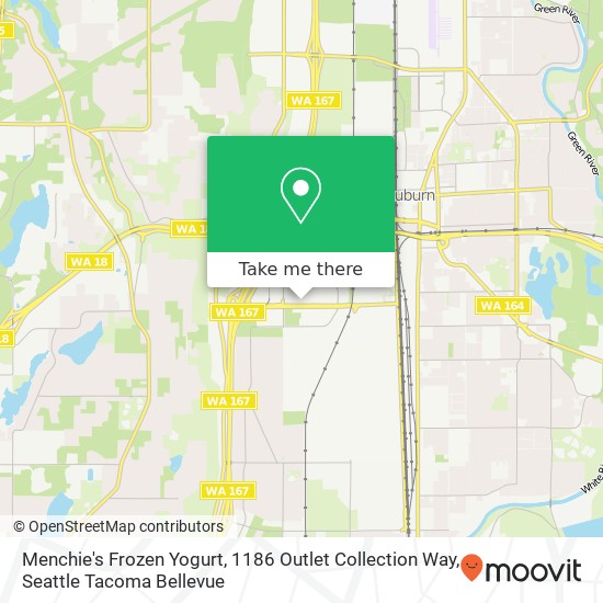 Menchie's Frozen Yogurt, 1186 Outlet Collection Way map